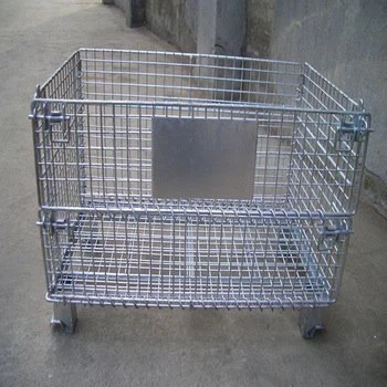 Opbevaring Stål Folding Bulk Metal Cage
